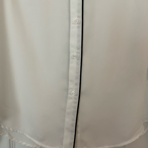 H&M Long Sleeve Sheer Button up Blouse - Picture 4 of 5